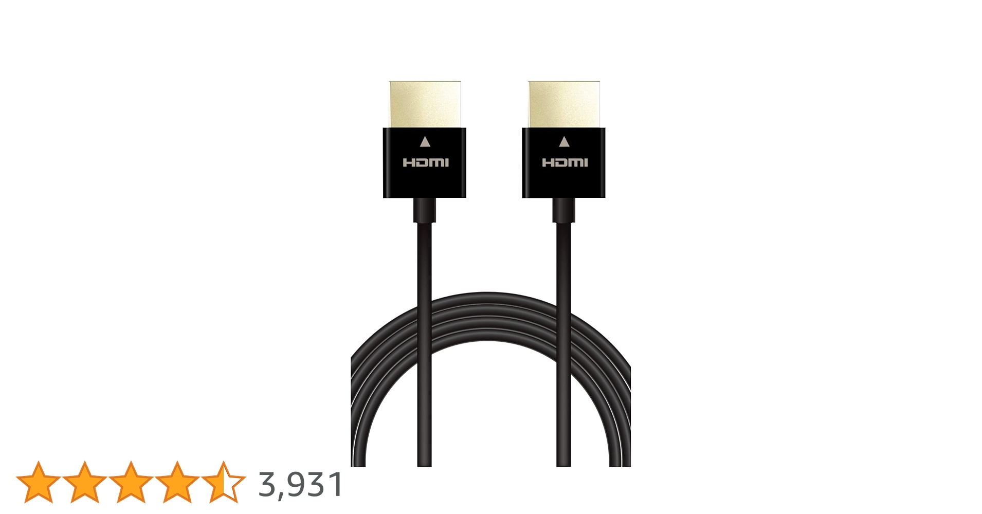 Amazon | エレコム HDMI ケーブル 極細 ハイスピード 2m